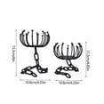 thumbnail image 3 of Halloween Candle Holders Set of 2 Black Metal Gothic Candlestand, Arachnid Web Style with Curved Branch Details, Tabletop Centerpiece for Ghost House Party Home Decor Display, 3 of 7