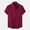 Red, variant on Spring Tops for Women Mens Tops Men's Lapel Pocket Button Solid Cotton Linen Short Sleeve Shirt