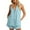 Light Blue, variant on LYXSSBYX 2 Piece Sets for Women Summer Women's Casual Sleeveless V-Button and Shorts Two-Piece Set