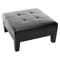thumbnail image 2 of Jordan Square Cocktail Ottoman-Color:Red,Finish:Black,Shape:Square, 2 of 2