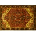 thumbnail image 1 of Ahgly Company Machine Washable Indoor Rectangle Persian Yellow Traditional Area Rugs, 2' x 4', 1 of 4