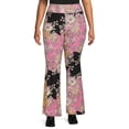 thumbnail image 5 of No Boundaries Juniors Plus Size Flare Pants, 2-Pack, 5 of 5