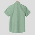 thumbnail image 6 of Cyber&Monday Deals Dyegold Linen Shirts For Men Short Sleeve Button Down Dressy Shirt Summer Casual Classic Beach Clothing Plus Size Cotton Top, 6 of 6