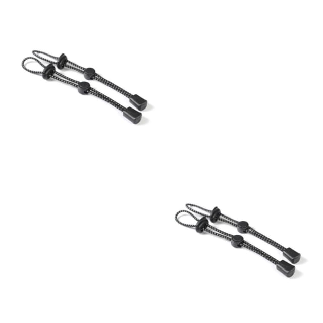 Sonducket de 2 piezas, bastón para caminar, cuerda elástica, mochilero, soporte reutilizable para caña de acampar, equipo anticaída para Negro 2Conjunto