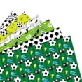 thumbnail image 4 of Soccer-Themed Wrapping Paper 6PCS in Green & Black – Perfect Football Gift Wrap for Friends’ Parties, Birthdays, and Celebrations, Fun and Festive Packaging for Soccer Fans of All Ages, 4 of 8