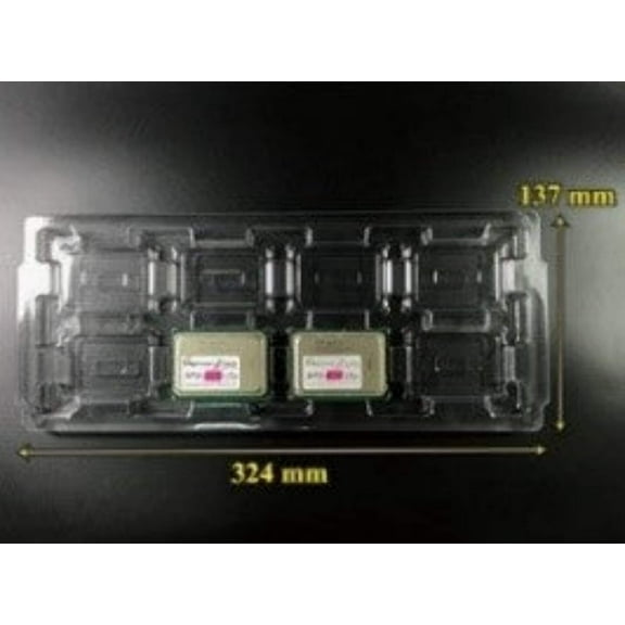 8-Count AMD (AMDG34/LGA1944/LGA1974) CPU Processor Tray / 60mm x 42.5mm Slot Size / 2 x 4 Tray Config (CASE OF 200 UNITS) / (Part Number: TSS-2015-029)