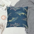 thumbnail image 2 of Qinduosi Throw Pillow Covers Pillow Cases Cushion Covers Nautical Fishing and Decorative Throw Pillowcases Animal Blue Cushion Cases White, 2 of 5