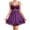 Purple, variant on Fashion Sets for Women Women Chemise Night Gown Lace Modal Sleepwear V-Neck Full Slip Babydoll Lingerie Sexy Nightgowns
