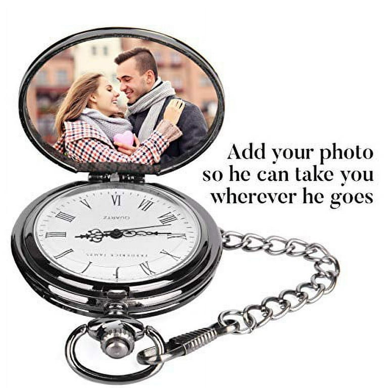 Engraved pocket watch for deals husband