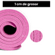 thumbnail image 4 of Tapete Yoga Pilates Fitness Ejercicio Portátil 10mm Grosor Belug ROSA, 4 of 5