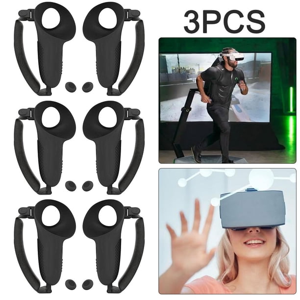 3 Pares Empuñaduras Controlador TPU para Accesorios Meta Quest VR ()