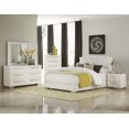thumbnail image 1 of Topline Home Furnishings White High-gloss Bedroom Set, 1 of 1