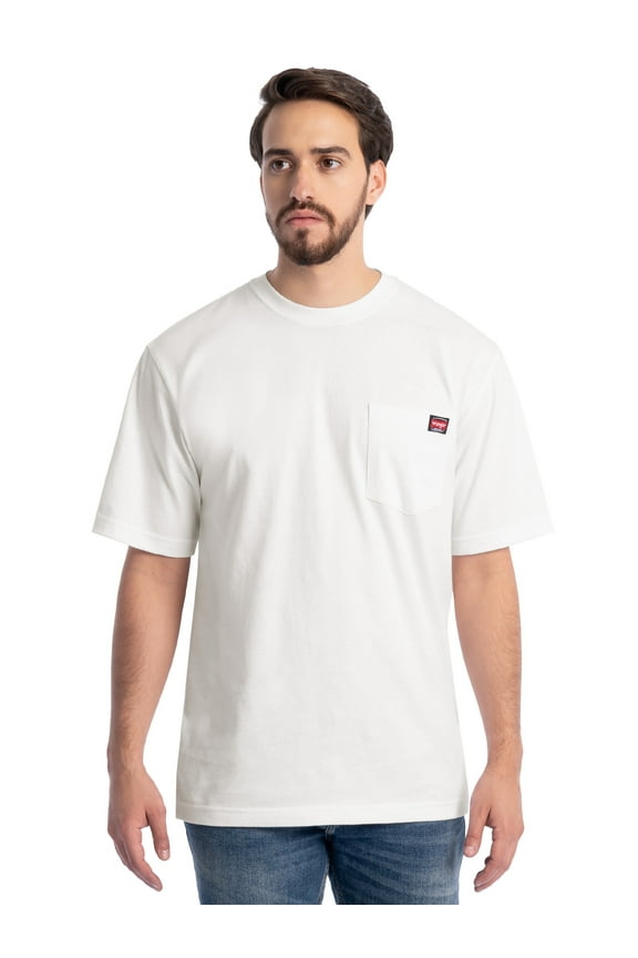 Workwear Men's Short Sleeve Pocket T-Shirt, Sizes S-5XL and LT-4XLT (Men's, Big Men's, Tall Men's)