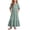 Army Green A2, variant on Antinious Girls Solid Pleated 3/4 Sleeve Round Neck Casual Versatile Wear Dress