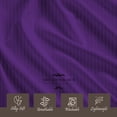 thumbnail image 4 of 100% Pima Cotton California-Queen Size 4-PCs Sheet Set (Stripe, Purple) Fits 23-26â€ Deep Pocket, 600 Series Sateen Weave, 4 of 5