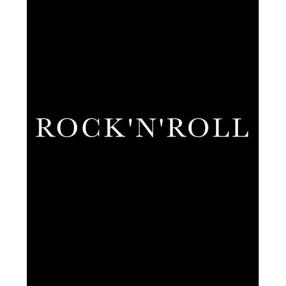 Inspirational Phrases in Black Rock 'n' Roll: A decorative book for coffee tables, bookshelves and interior design styling - Stack deco books together , Book 1, (Paperback)