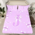 thumbnail image 2 of Castle Fairy Initial Alphabet J 3-Piece Twin Sheet Set for Girls, 2 of 7