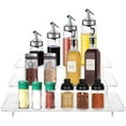 thumbnail image 2 of AMERTEER Tiered Spice Rack Reusable Clear Tiered Organizer 3 Tiers Spice Rack Holder Space Saving Tiered Storage Shelf, 2 of 8