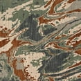 thumbnail image 3 of Kiy 5 x 7.5 Modern Medium Area Rug Swirl Pattern Distressed Doppler Teal - Saltoro Sherpi, 3 of 5