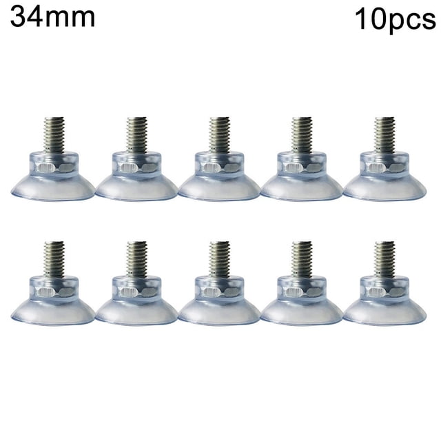 Accessories Suction Hooks Suction Cups Thumb Screw Pad Suckers Plastic 10 Pcs