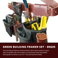 thumbnail image 2 of Set Framer Occidental Leather Green Building, tamaño mediano, 24 bolsillos, 2 of 6