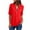 Red-AA, variant on asdoklhq Womens Plus Size Long Blouses,Women's Summer Shirts Zip Casual Tunic V-Neck Rollable Blouse Tops T-Shirt