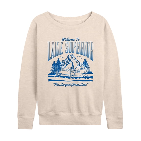 Peanuts - Welcome To Lake Superior - Women's French Terry Pullover Sweatshirt