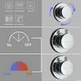 thumbnail image 5 of Shower Panel Tower System Brushed Nickel with LED  Multiple Function Waterfall Rainfall Shower Head Body Jets Handheld Shower and Bath Spout for Bathroom Wall Mounted Shower System, 5 of 6