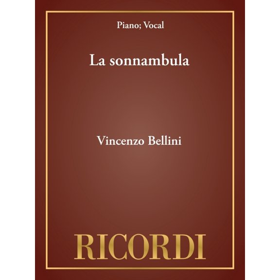 La Sonnambula: Vocal Score, (Hardcover)