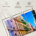 thumbnail image 6 of Elephant Stock Colorful San Juan Street Wall Art - Horizontal Multi Panel Canvas - Living Room Wall Decor - City Multi Panel - Pink And Purple Decor - 65" x 42", 6 of 8