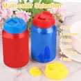 thumbnail image 4 of Soda Can Lids,6pcs 3 Colors - Plastic Can Covers, Can Toppers Fit Standard Size for Soda(Red, Yellow, Blue), 4 of 6