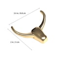 thumbnail image 2 of FOMIYES 2pcs Metal Horn Coat Hooks Wall Mounted Decorative Hooks for Home, 2 of 7