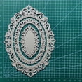 thumbnail image 5 of Oval Metal Die Cuts, 3Pcs Oval Lace Frame Background Cutting Dies for DIY Scrapbooking Album Decorative Card Stencil, 5 of 6