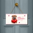 thumbnail image 2 of Happy Valentine's Day Mastiff Brings Love Heart Landscape Wood Sign Mastiffs Dog Lover Gifts Idea Hanging Wall Home Decor - 02028, 2 of 5