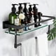 thumbnail image 3 of Organizador de vidrio mate negro SFGSOWOR 20" SUS304 para estantes, 3 of 6
