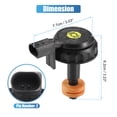 thumbnail image 3 of Cubierta del tapón del cilindro maestro de freno Unique Bargains No.1K1611349D para Volkswagen Beetle 2012-2019 para Volkswagen Eos Negro, 3 of 7