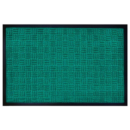 A1HC Indoor Outdoor Mat, Front and Back Entrance Welcome Mats, Front Door Patio Mats 16X24 Inches, Non-Slip Easy Clean Entrance Washable Doormats, Green