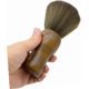 thumbnail image 4 of Cepillo plumero para el cuello con cerdas de lana suave y mango redondo de madera para uso en salones de belleza y en el hogar., 4 of 5