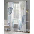 thumbnail image 4 of Blue Green Retro Leaves Sheer Curtains for Living Room Bedroom Rustic Botanical Watercolor Sheer Curtains 96 Inch Long 2 Panels Set Light Filtering Curtain Window Treatments Drapes for Dining Room, 4 of 6