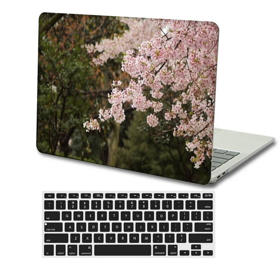 KSK KAISHEK Hard Shell Compatible 2023 - 2021 Release MacBook Pro 16" with XDR Display & Touch ID Type C + Black Keyboard Cover Model: A2780 M2 & A2485 M1 Flower 0549