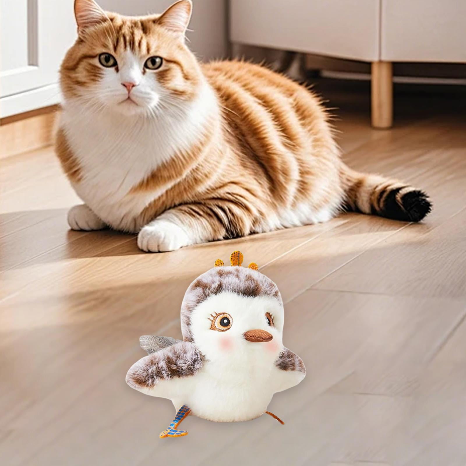 Serenable Flapping Bird Cat Toy Motion Activated Lifelike Electric Three Mode for Indoor Cats Cat Exercise Toy USB Rechargeable Style B