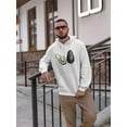 thumbnail image 2 of Avocado Pieces Set Hoodie Men -Image by Shutterstock, Male Medium, 2 of 4