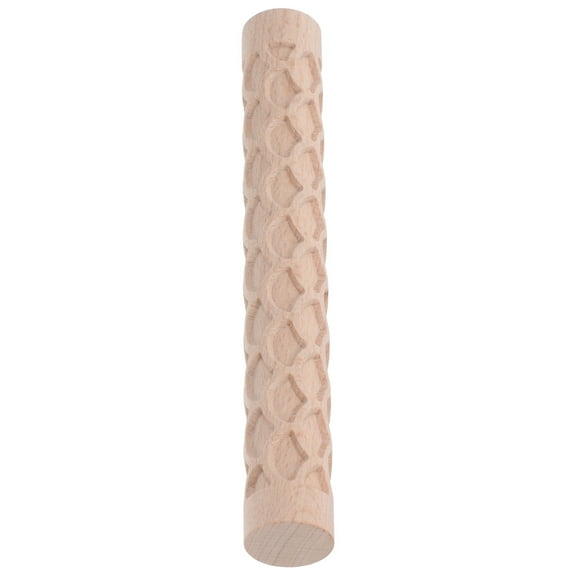 Masteelf Clay Texture Roller Wood Baking Rolling Pin Wooden Texture Roller Pin Clay Texture Roller Handheld Roller Clay Pattern Roller Practical Pottery DIY Wooden Rolling Stick