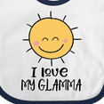 thumbnail image 4 of Inktastic Sunshine I Love My Glamma Boys or Girls Baby Bib, 4 of 4