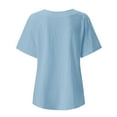 thumbnail image 4 of Short Sleeve T Shirts for Women Summer New Elegant Literary And Artistic Retro Printing Cotton Top Casual T-shirt Tops Saving clearance, 4 of 5