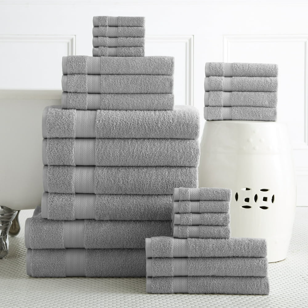 Addy Home Best Value 24PC Bath Towel Set (2 Sheets, 4 Bath, 6 Hand, 4