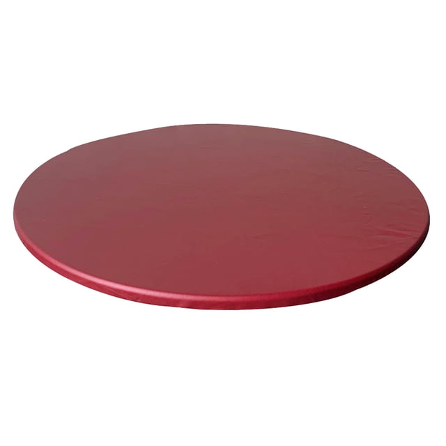 Mantel Redondo de poliéster impermeable Sunnimix Protector de Catering 110-120 cm Vino rojo