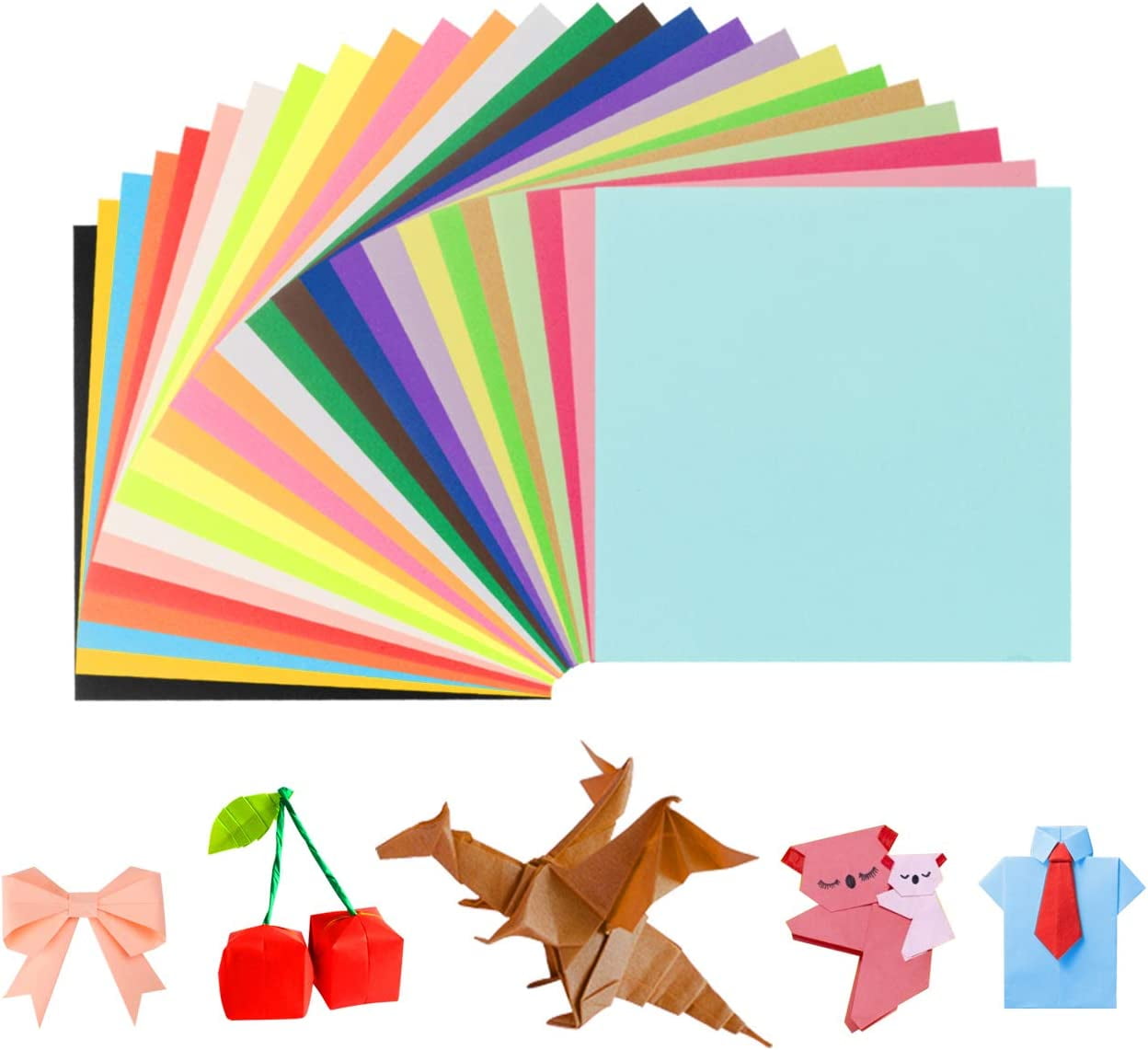 25 Pack Paper Square Shapes, Paper Square Cut Outs, Square Paper