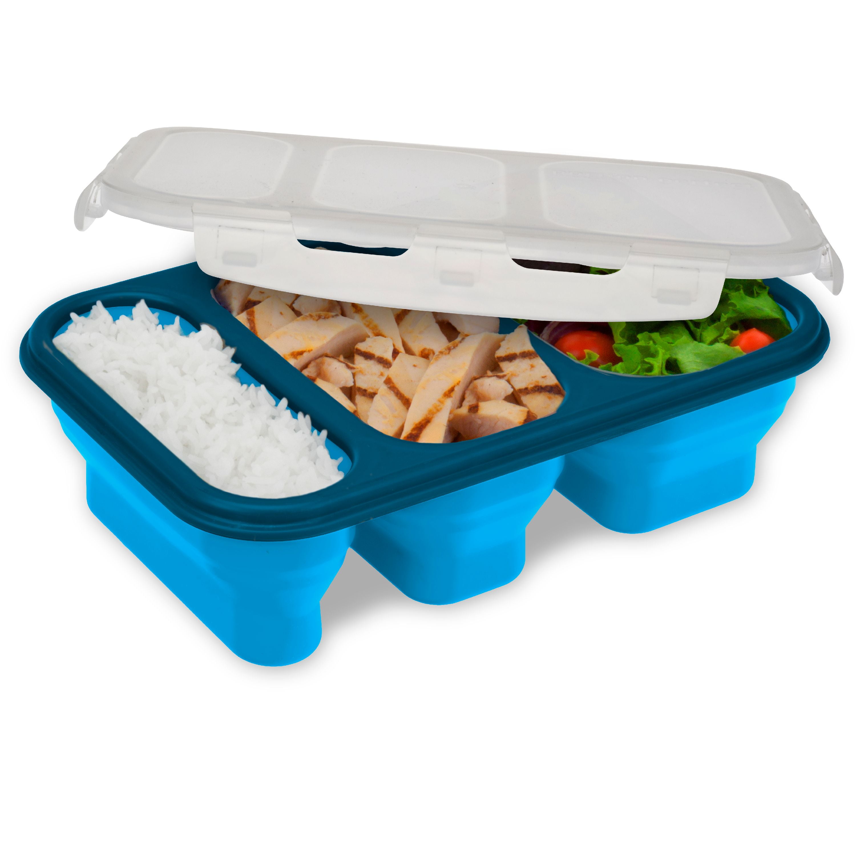 Smart Planet Eco Collapsible Deluxe Salad Bowl, Blue