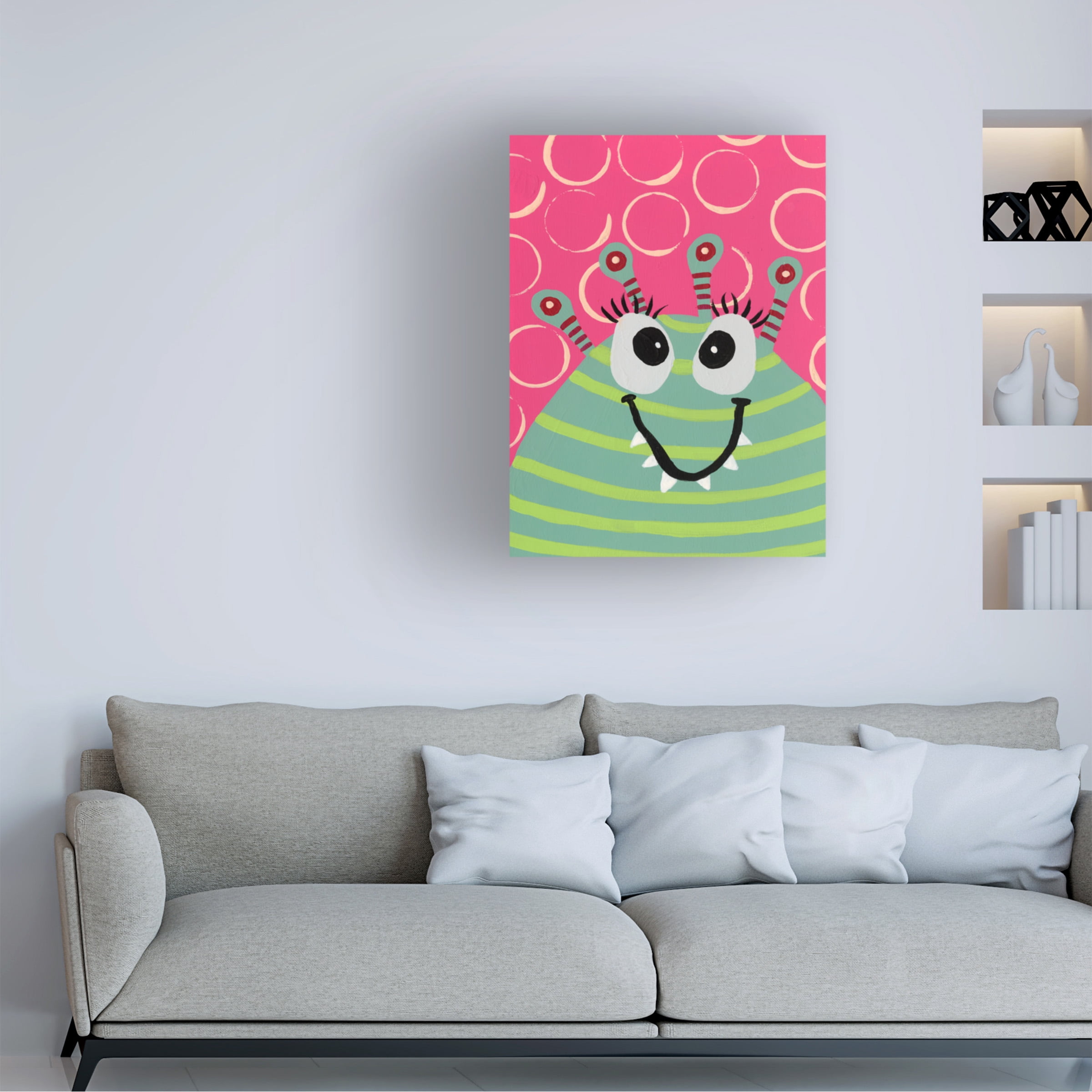 Regina Moore 'Happy Creatures VII' Canvas Art
